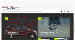 Desktop Screenshot of costulessautoglass.com