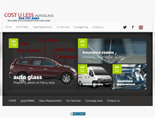 Tablet Screenshot of costulessautoglass.com